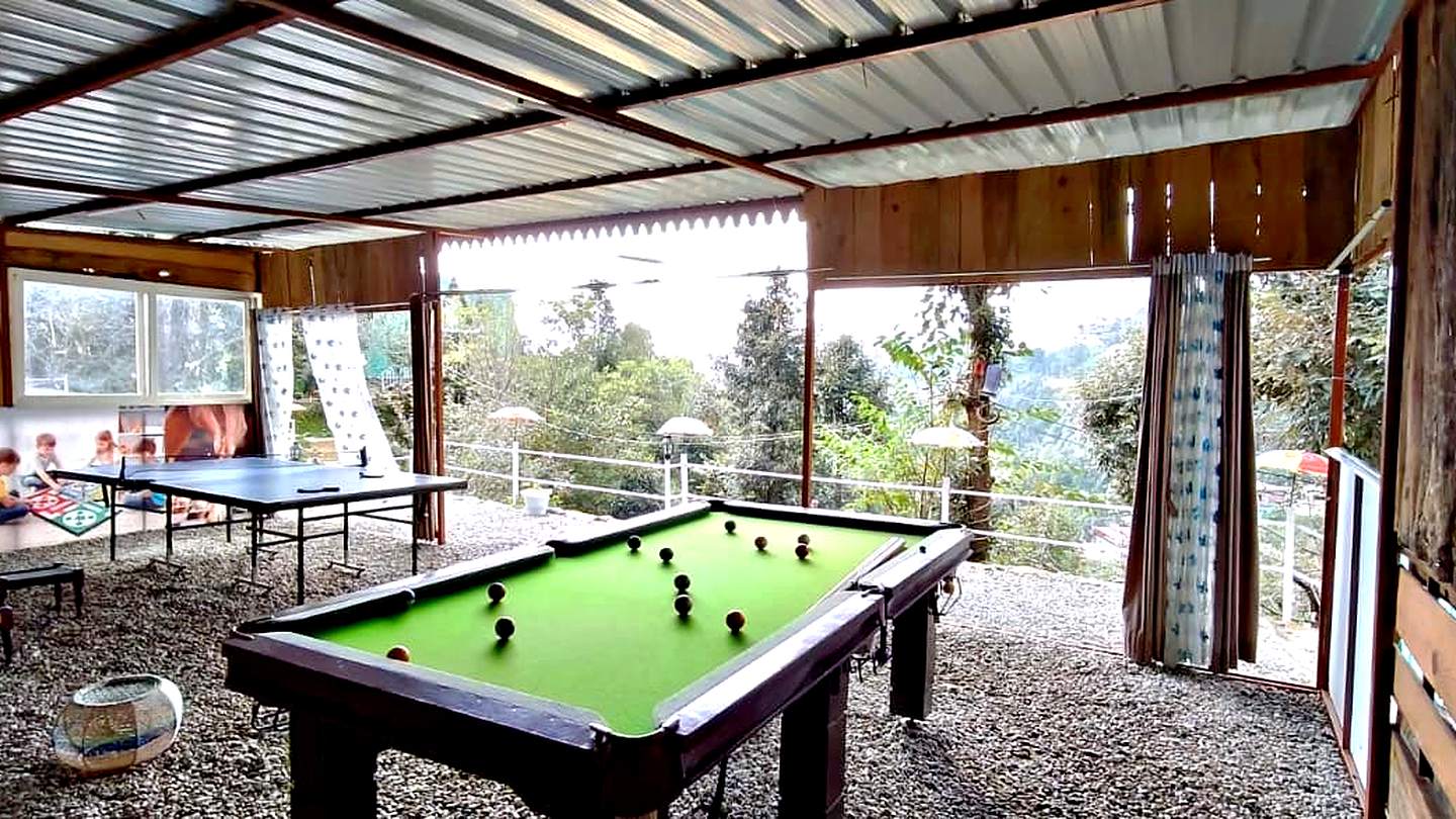 Game zone at The Rare One’s Resort, Mukteshwar